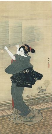 肉筆浮世絵 榊崎宗重 限定2000部 真作保証】勝月 花くらべ 浮世絵 木版画 1888年 Shogetsu