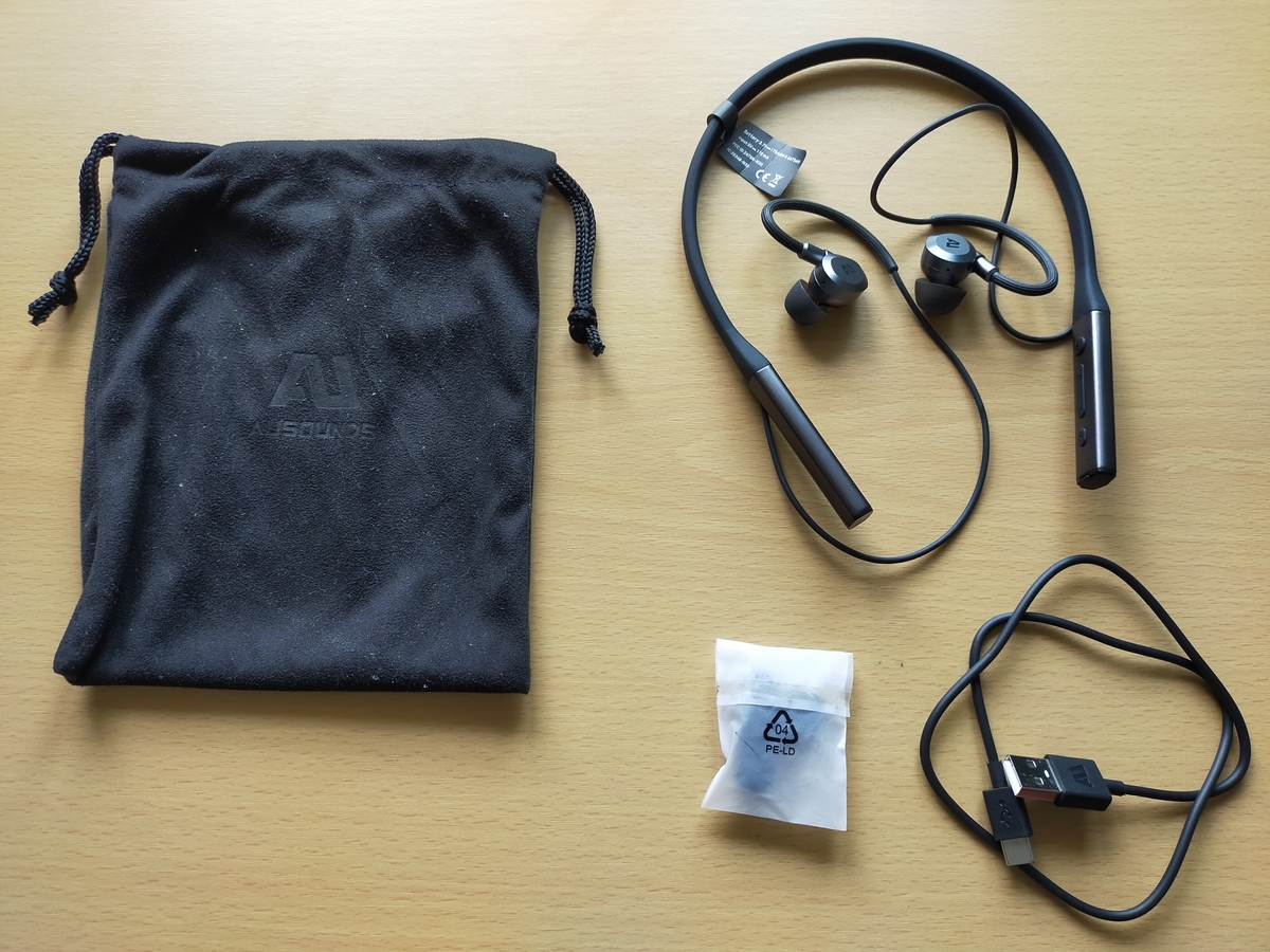 Ausounds 「AU-Flex ANC」平面駆動のネック型ワイヤレスイヤホン