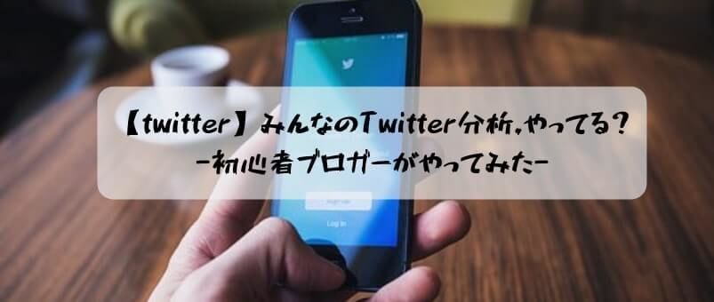 【twitter分析ツール】みんなのTwitter分析，やってる？-初心者ブロガーがやってみた-（ブログタイトル）