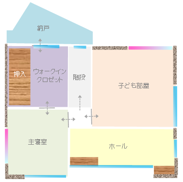 2階の間取り図