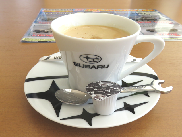 東京スバルで出されたコーヒーの画像