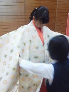 十二単着付け