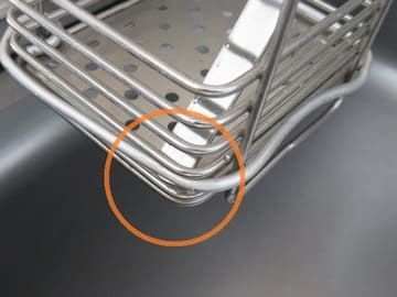 水切りポケットのアップ