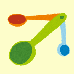 計量スプーンのイラスト