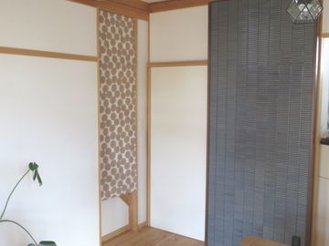 引き戸を閉めた様子
