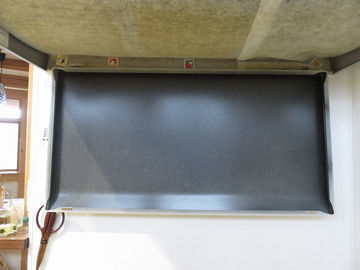 整流板を開けた様子