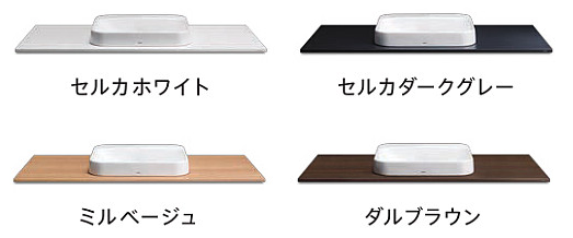 TOTOシステム洗面台ドレーナのカウンター
