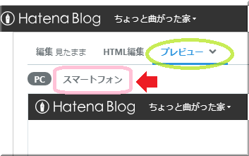 はてなブログのプレビュー画面