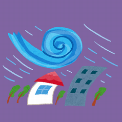 台風のイラスト