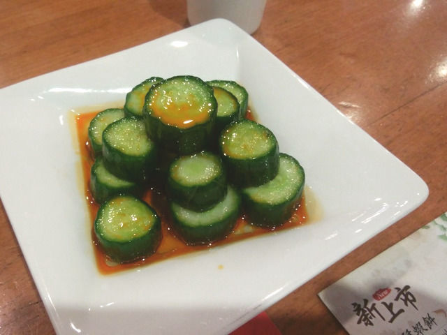ディンタイフォンの料理きゅうり