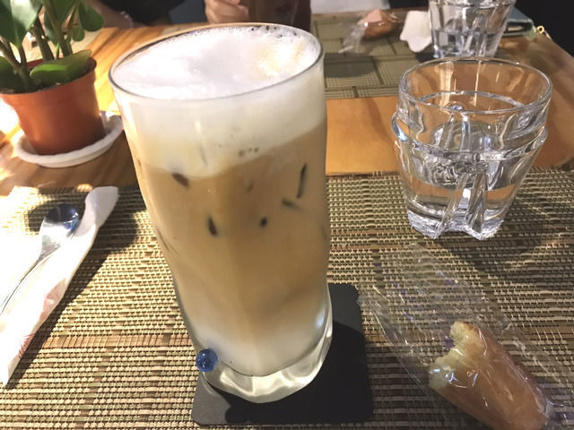 松山文創園区のカフェ LIULI CAFEのアイスオーレ