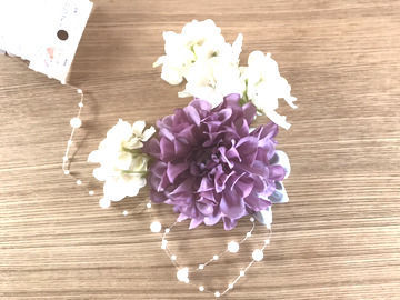 100均の造花で作る 入学式のコサージュ ちょっと曲がった家 100均の造花で作る 入学式のコサージュ ちょっと曲がった家