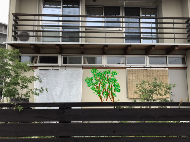 庭木を植えたイメージ 側面