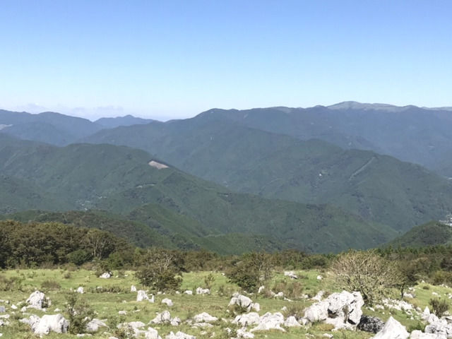 四国カルスト天狗高原の風景