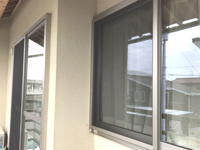 掃除した後の窓ガラス