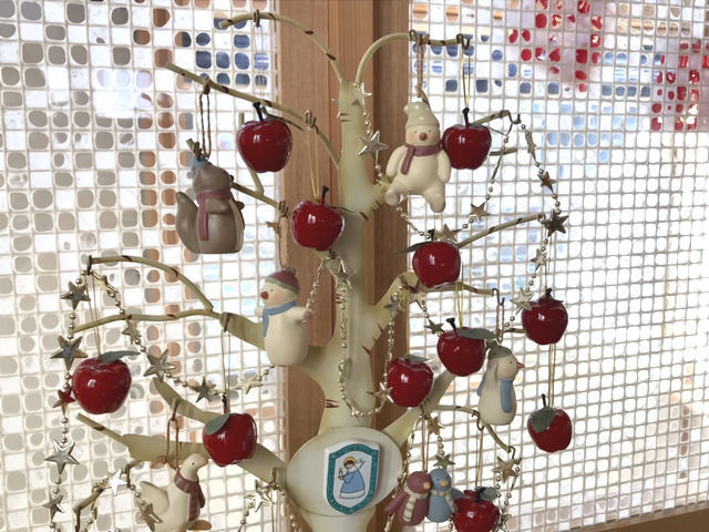 クリスマスオーナメントのアップ