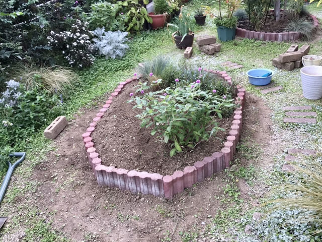 八角形の花壇
