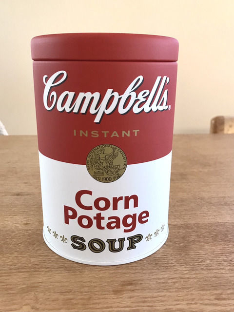 キャンベル缶のインスタントスープ