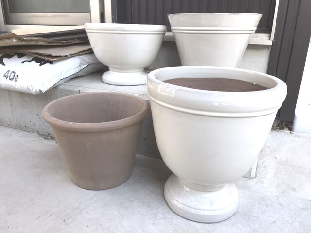 コメリで買った植木鉢