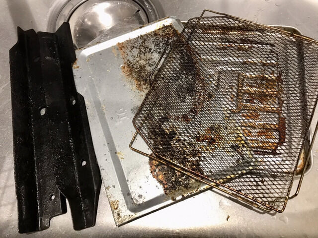 汚れた調理器具