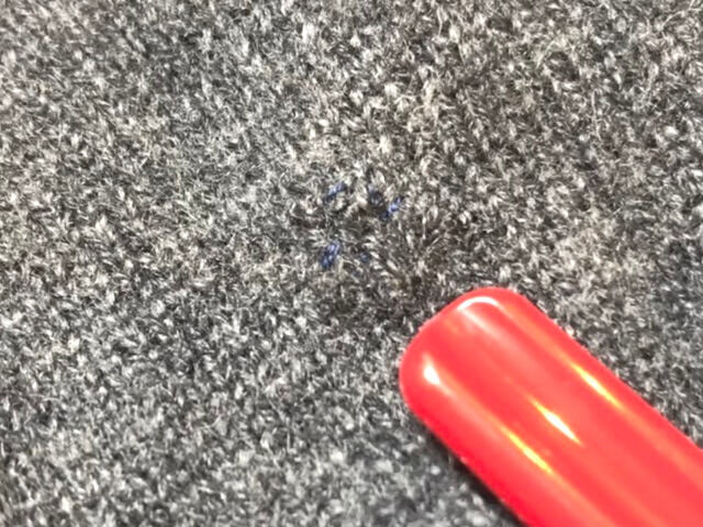 虫食い穴の修理終了