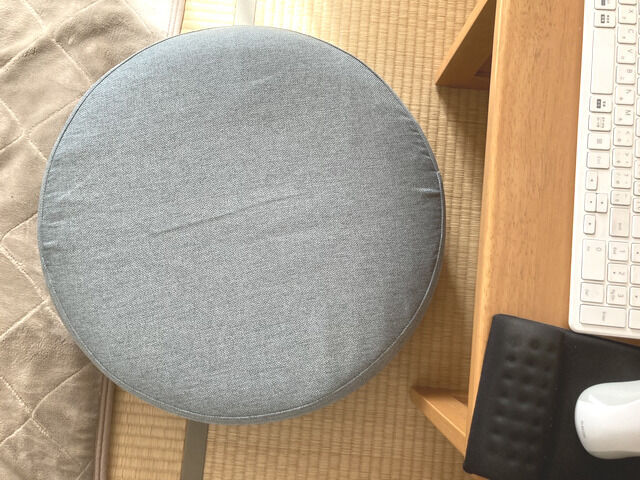 低反発あぐらクッション ブルーグレー
