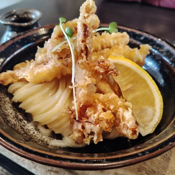 渡辺 焼きイカ天ぶっかけ