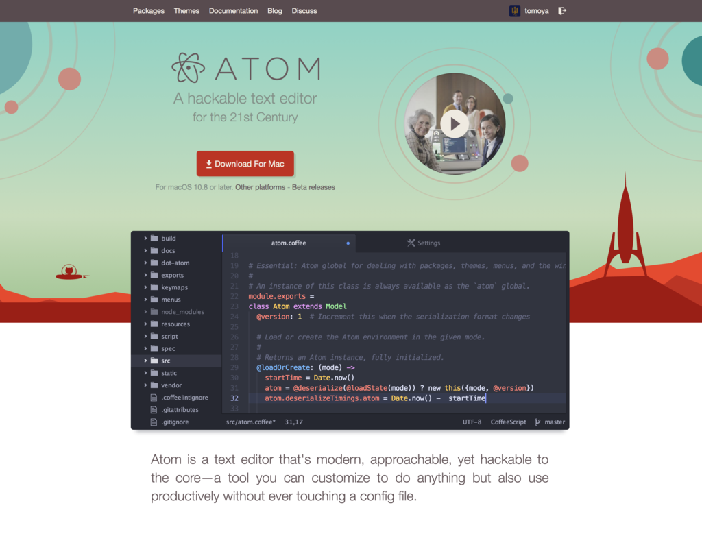 アーキテクチャから新しい! 初めてのエディタには、21世紀生まれの「Atom」がおすすめ【続・若手エンジニア向けエディタ実践入門】 - エンジニアHub|若手Webエンジニアのキャリアを考える! アーキテクチャから新しい! 初めてのエディタには、21世紀生まれの「Atom」がおすすめ【続・若手エンジニア向けエディタ実践入門】 - エンジニアHub|若手Webエンジニアのキャリアを考える!