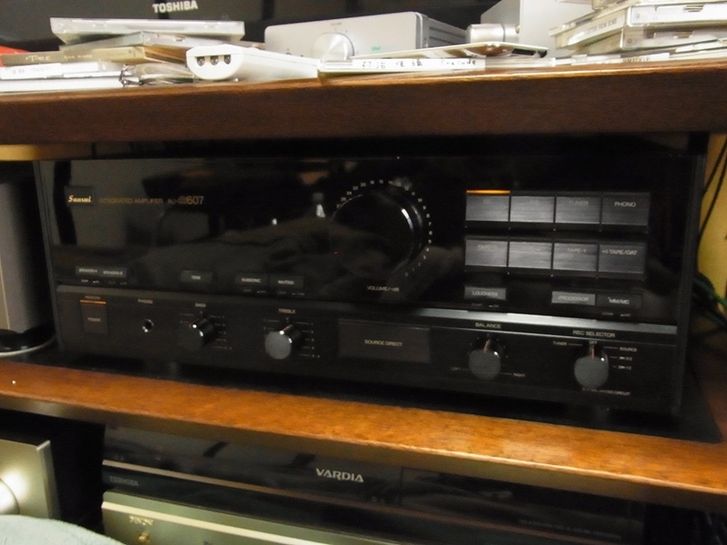 SANSUI AUーα607修理 - おじさんの足跡