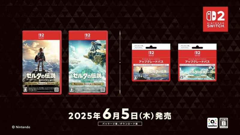 2025年4月2日 Nintendo Switch2 Directゼルダ情報まとめ - 内向