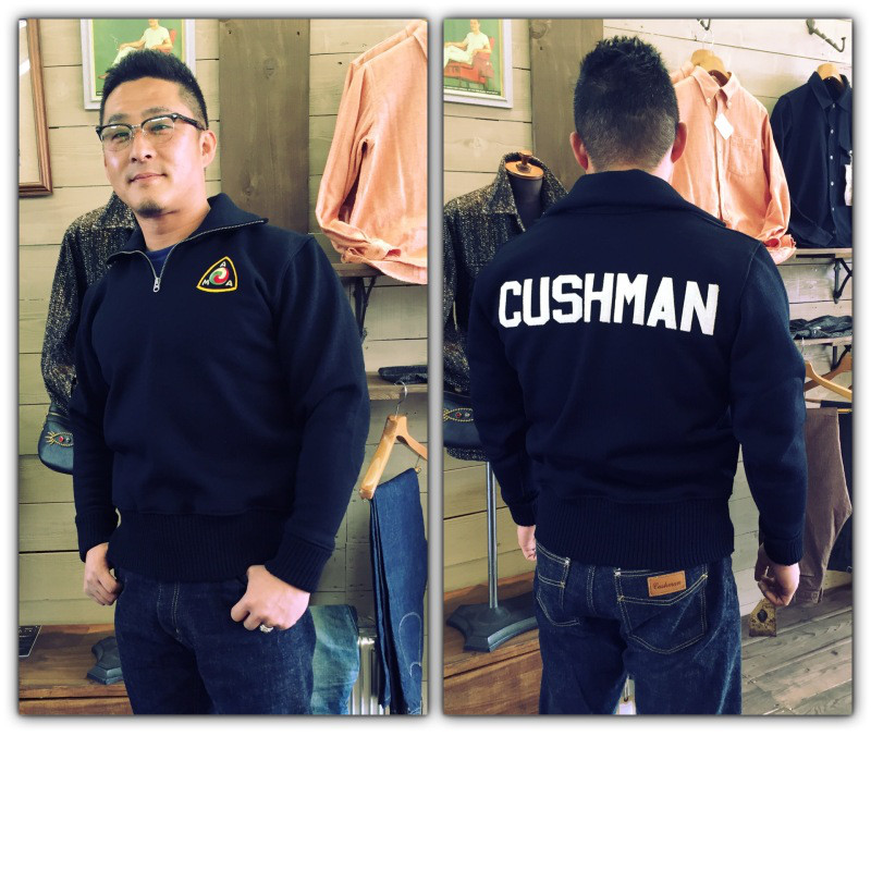 クッシュマン×Dehen レーシングニットとアイアンハート洗えるデニム