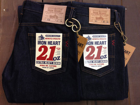 IRON HEART 634 21oz デニムパンツ かたくっ W32 L34 未使用品