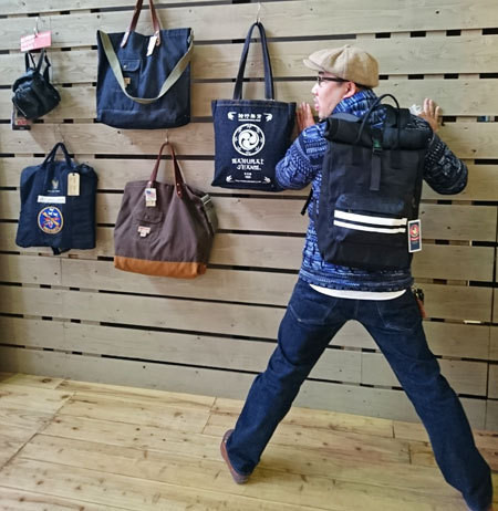 桃太郎ジーンズ 2way ロールトップリュック デニム好きな方に