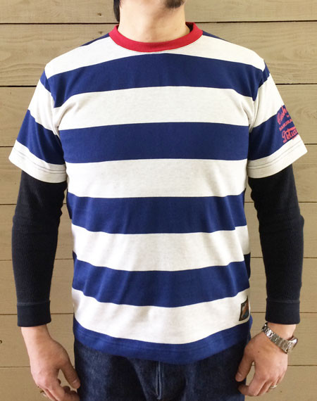 サムライジーンズ　クッシュマン　デラックスウエア　ガチンコTシャツ クッシュマン サムライジーンズ デラックスウエアによるガチTシャツを
