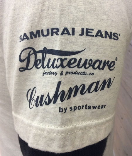 クッシュマン サムライジーンズ デラックスウエアによるガチTシャツを