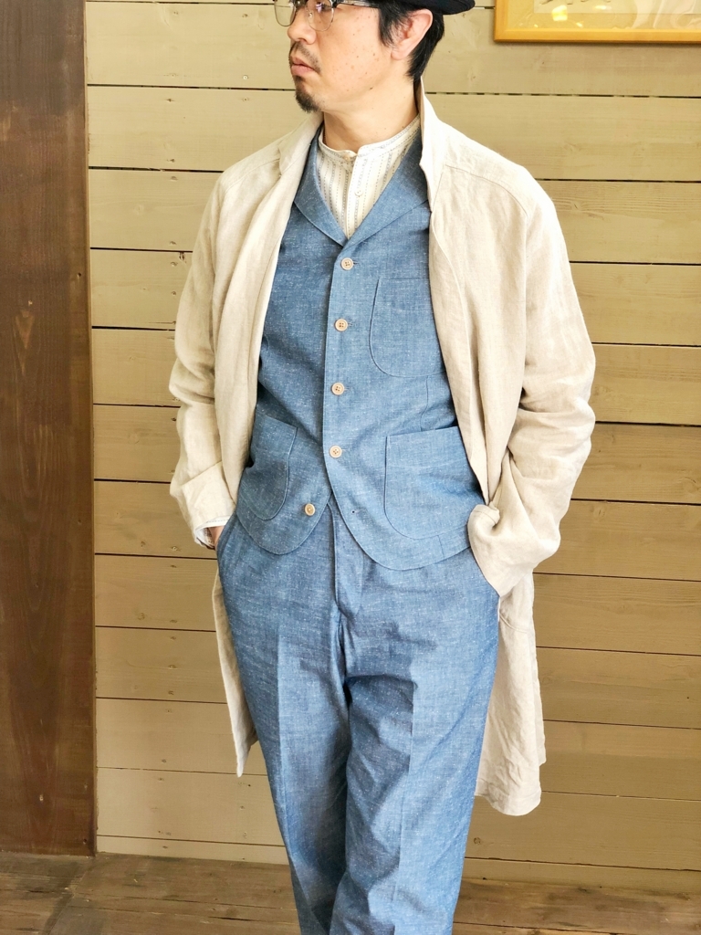 リネン素材でサッと羽織れる！オルゲイユのガウンコート☆ - アメカジ