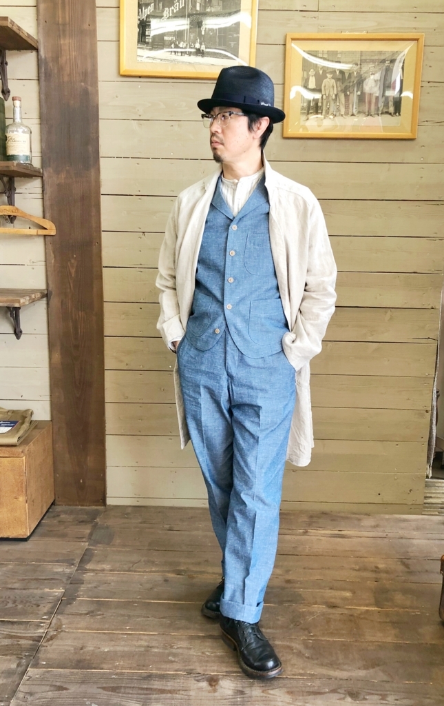 【ORGUEIL】 リネン100% ガウンコート リネン素材でサッと羽織れる！オルゲイユのガウンコート☆ - アメカジ