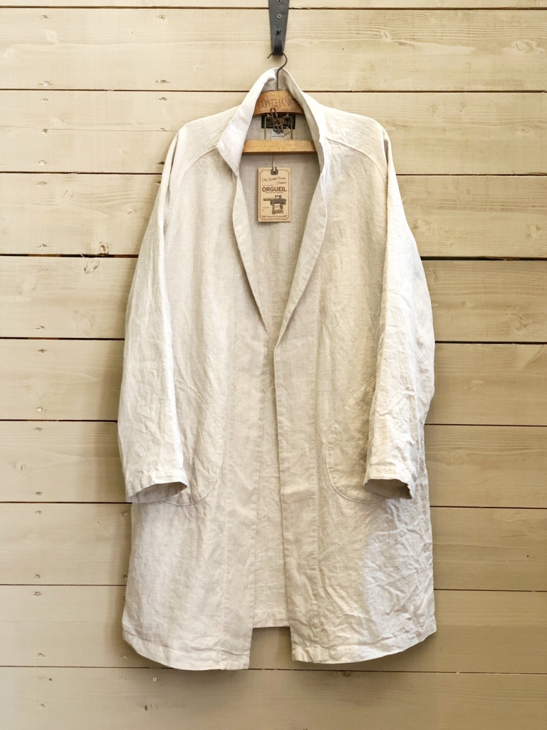 リネン素材でサッと羽織れる！オルゲイユのガウンコート☆ - アメカジ