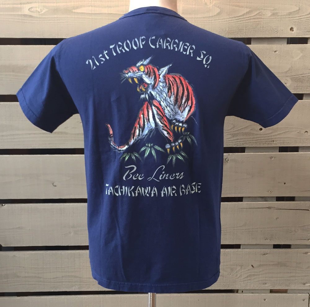 N*Y様 バズリクソンズ　Tシャツ　ミスダラスハンドペイント BUZZ RICKSON'S 一点一点手描きのスカ柄！ハンドペイントTシャツが入荷