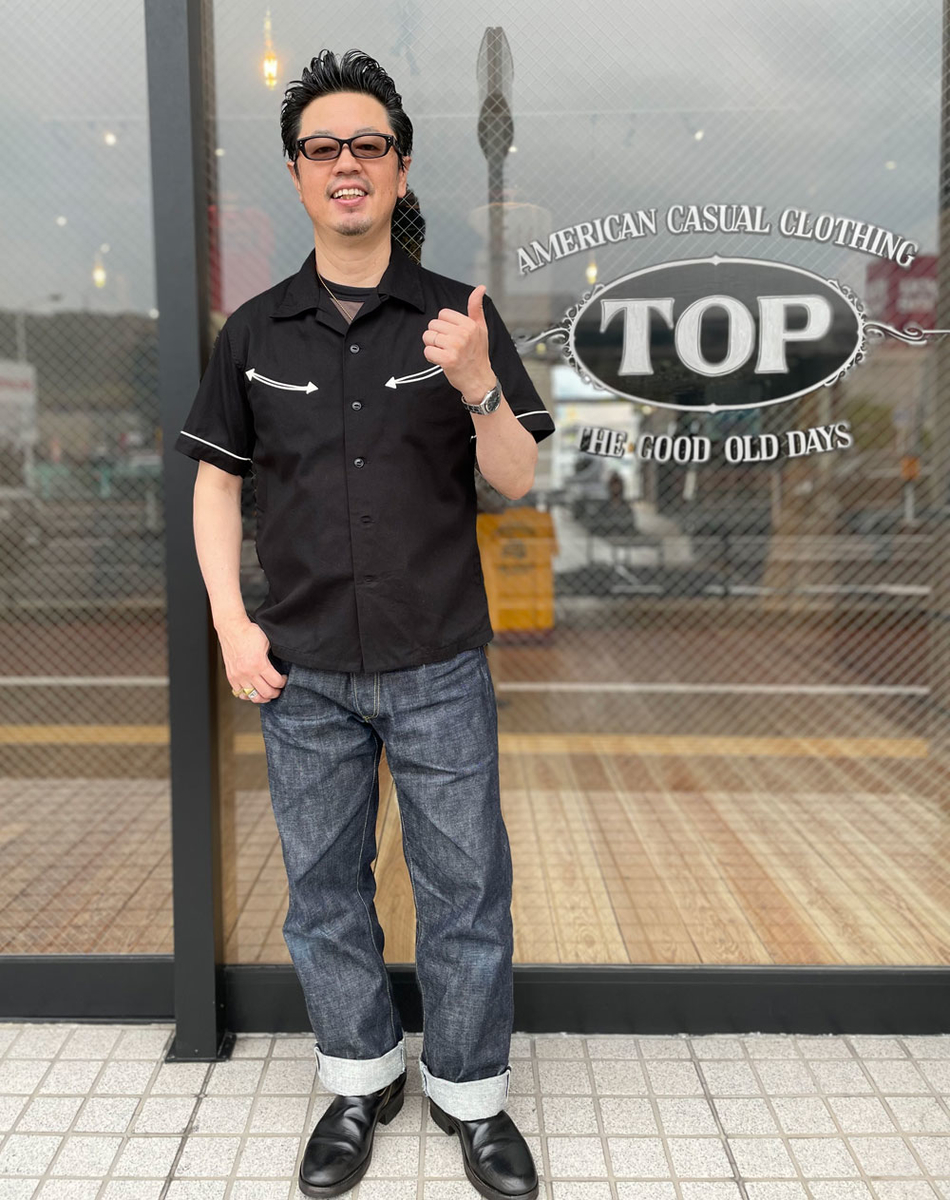 ★〜80s unknown vintage スマイル 開襟シャツ ニコちゃん ☆〜80s unknown vintage スマイル 開襟シャツ ニコちゃん メンズ