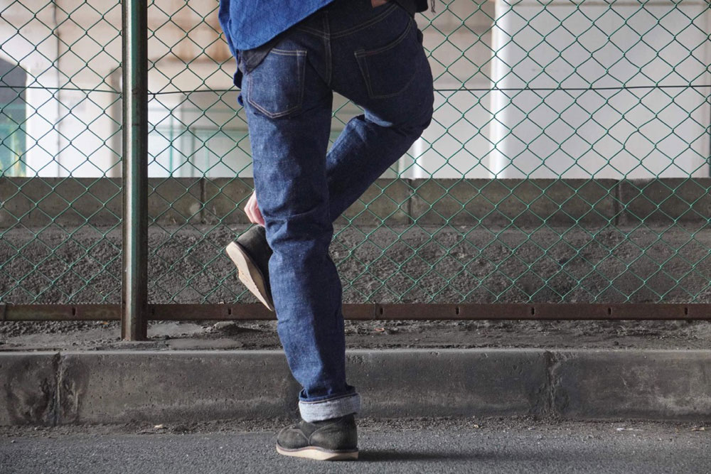 美品 SAMURAI JEANS S500AX 藍+ 18oz W34 濃紺 Samurai S500AX AI Plus Sakura 18oz Jeans - Straight