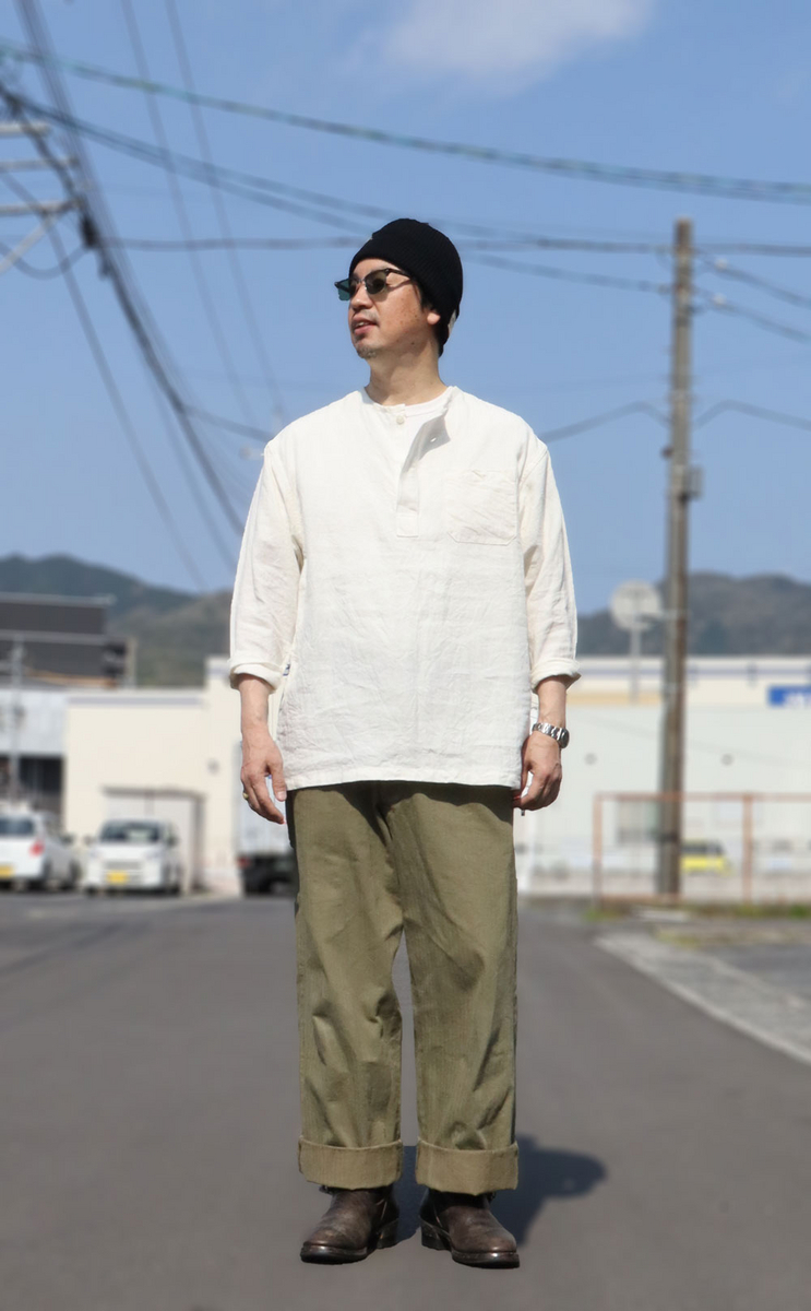 クッシュマン スリーピングシャツ CUSHMAN 25406 LINEN SLEEPING