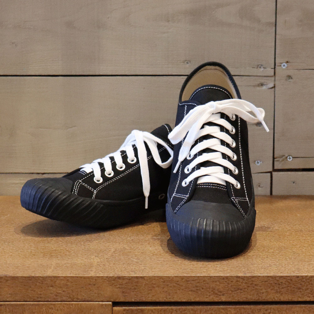 WAREHOUSE LOW CUT NAVYデニムスニーカー CUSHMAN / クッシュマン 入荷してすぐに完売する ミリタリー