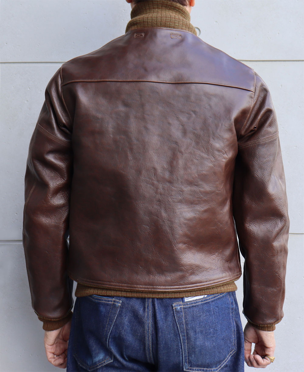 未使用級✨BUZZ RICKSON'S ×Bショップ M-1ホースハイド 緑 BUZZ RICKSON'S バズリクソンズ職人の手作業による仕上げを施した