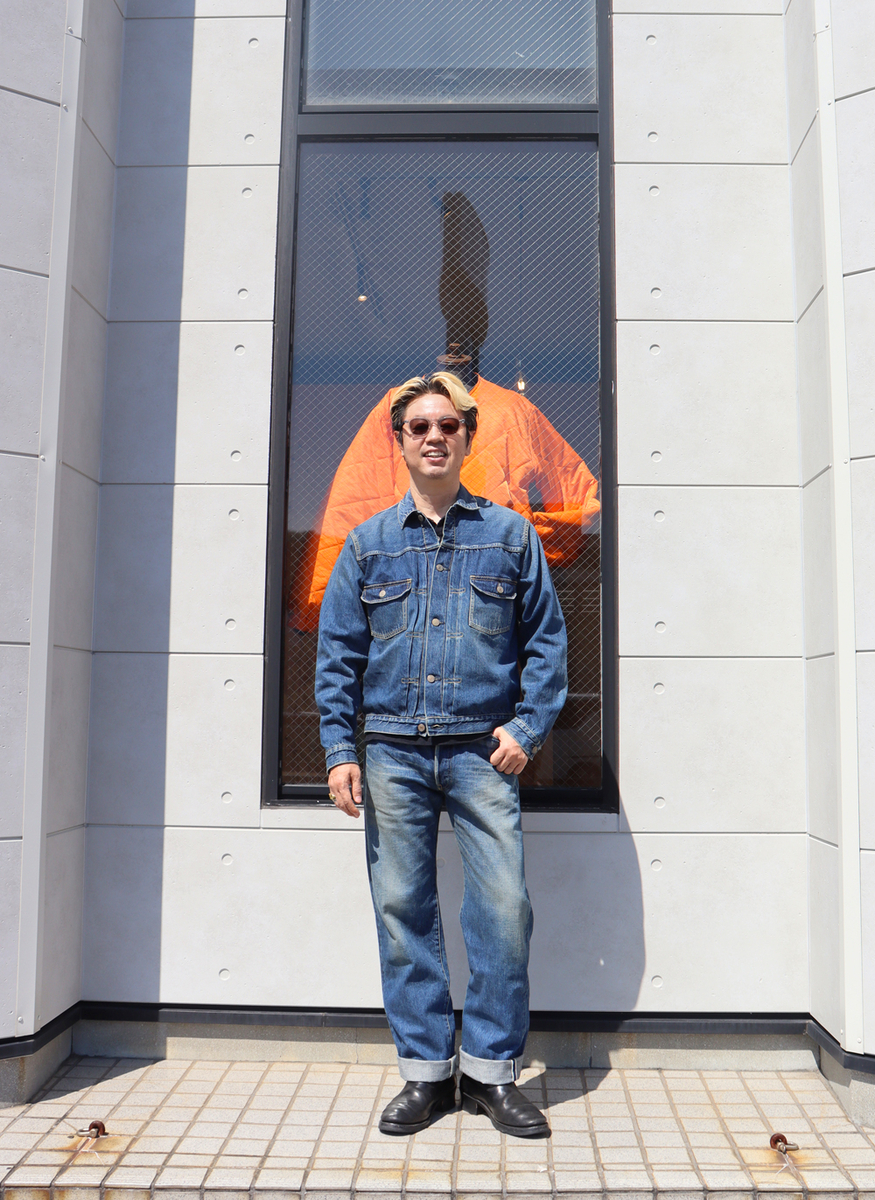 アメカジスタイルDenim on Denimコーデ Studio D'artisan ステュディオ