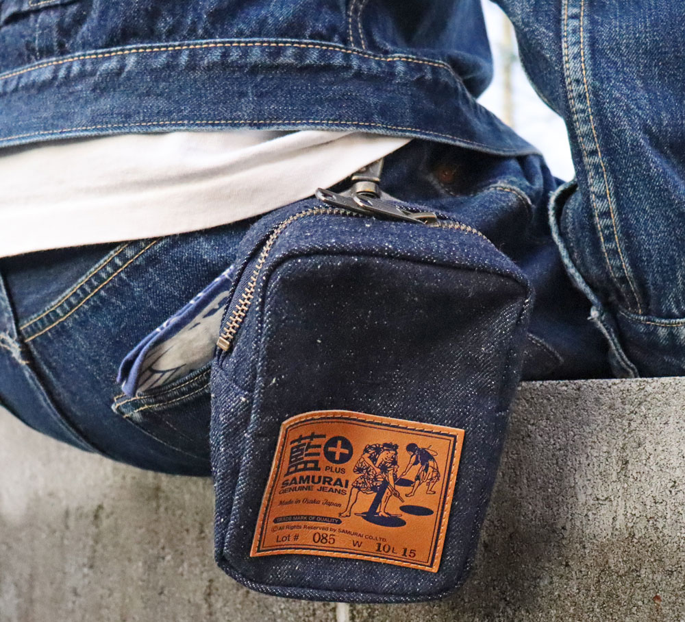 Samurai Jeans サムライジーンズ Denim Pouch 【SJDP24-AI】でバッグ