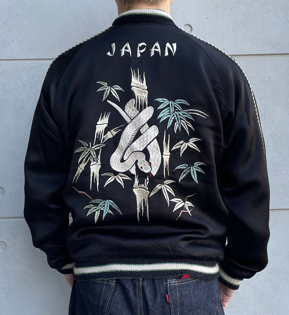 東洋60周年スペシャル 港商テーラー東洋 WHITE SNAKE スカジャンXL テーラー東洋 港商 巳年 限定Acetate Souvenir Jacket 東洋