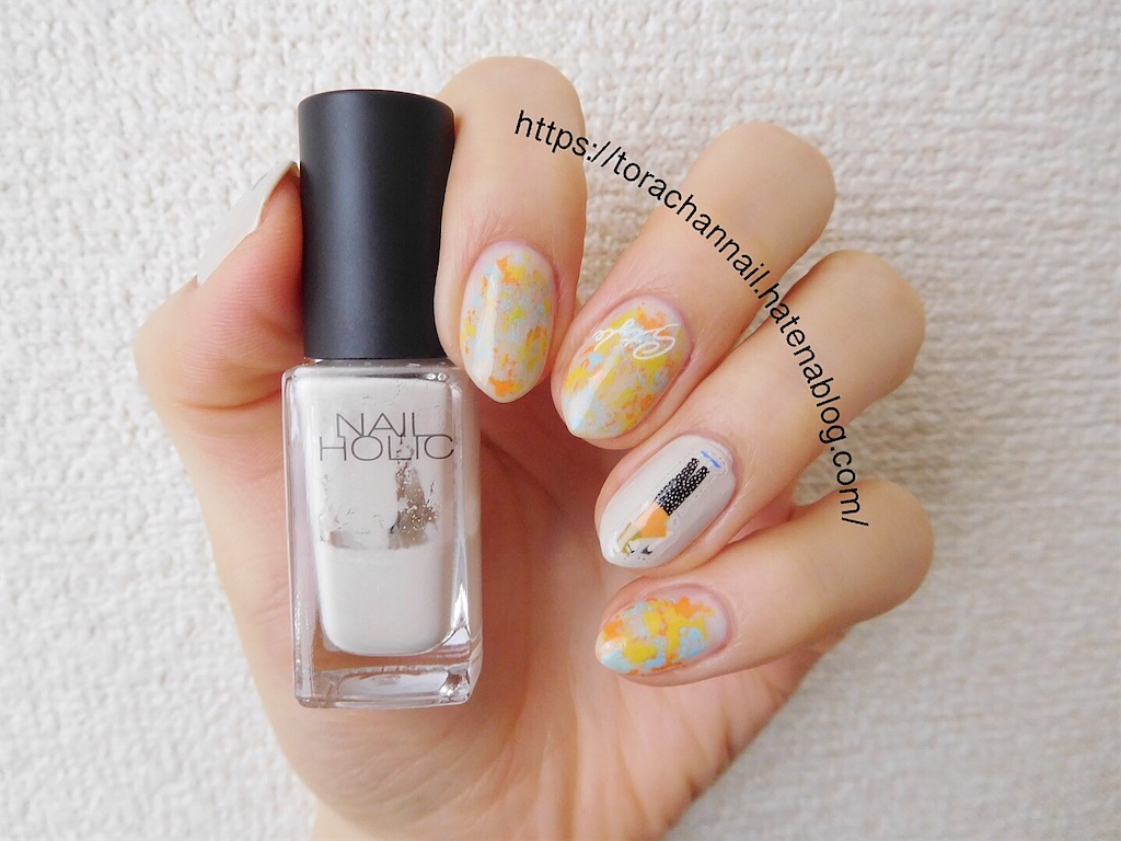 ネイルホリック Wt015 Pa オールインワンコート Flicka Nail Arts プロデュース1ネイルシールで初夏ネイル とらちゃんの不器用セルフネイル記録
