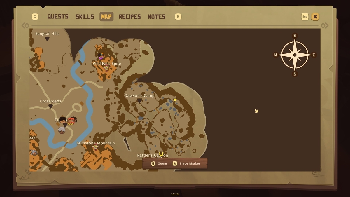 Wild Indigo Ranch攻略】Hawardの宝の地図の場所（Haward's Treasure