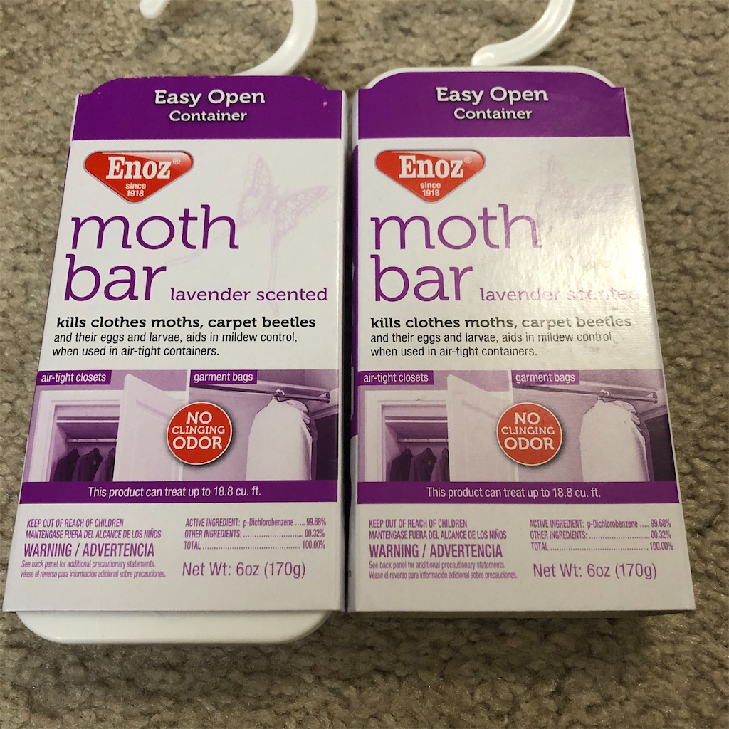 クローゼットの防虫剤とかがいまいちよく分からない - ダラス転勤で